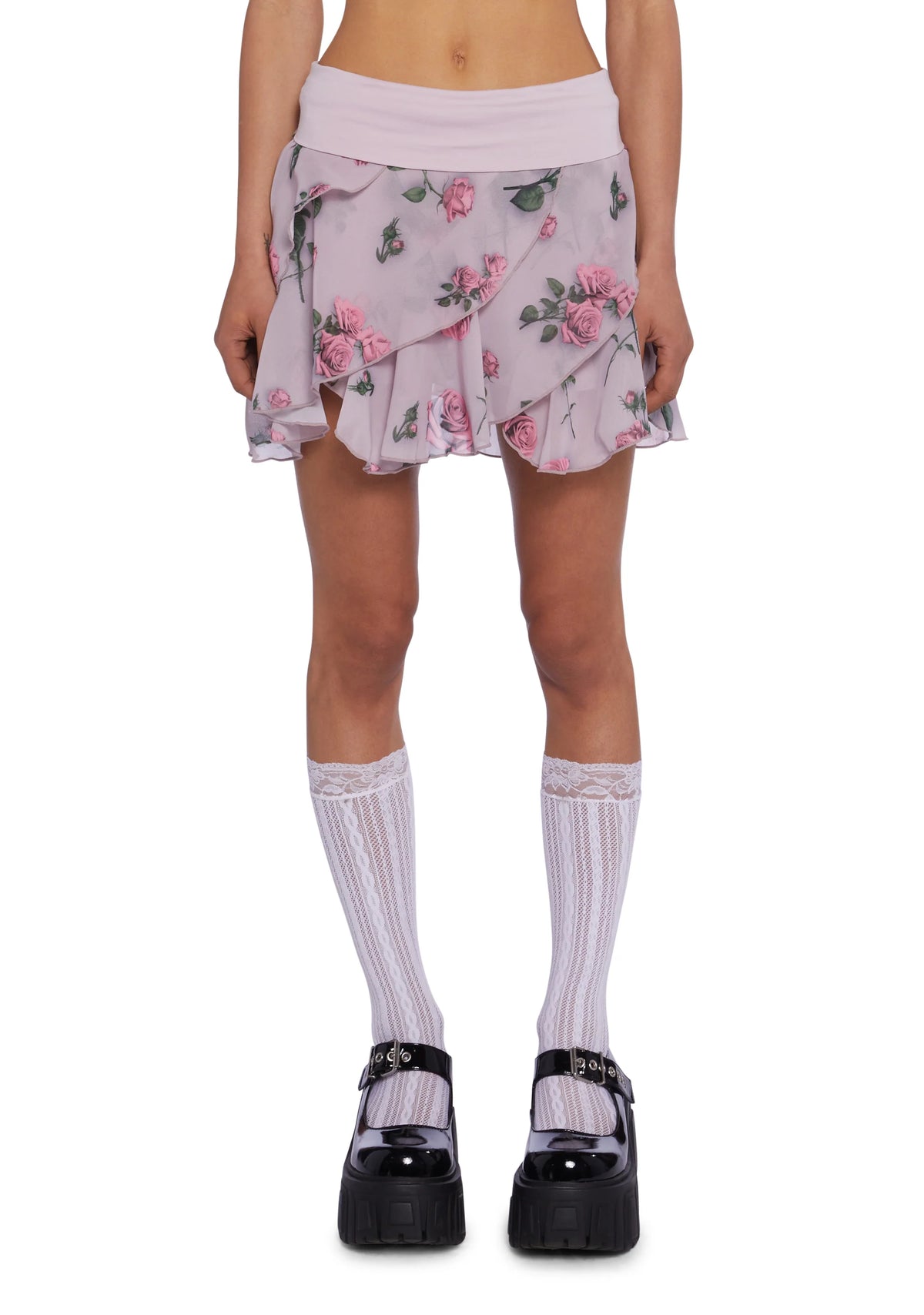 Falling For You Mini Skort - Pink