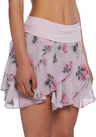 Falling For You Mini Skort - Pink