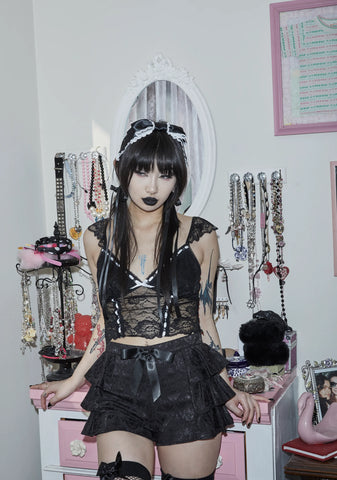 Shadow Sweetheart Lace Top