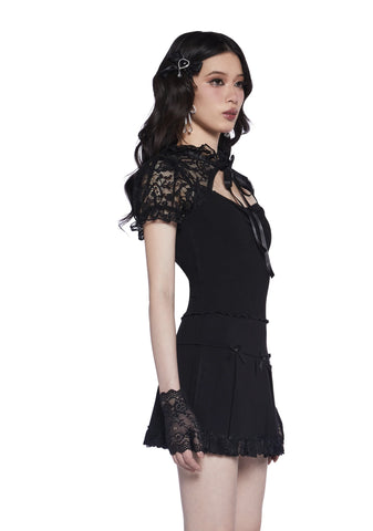 Lovely Nightshade Lace Top