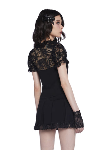 Lovely Nightshade Lace Top