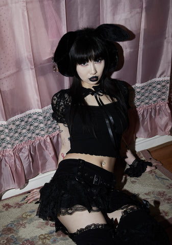 Lovely Nightshade Lace Top