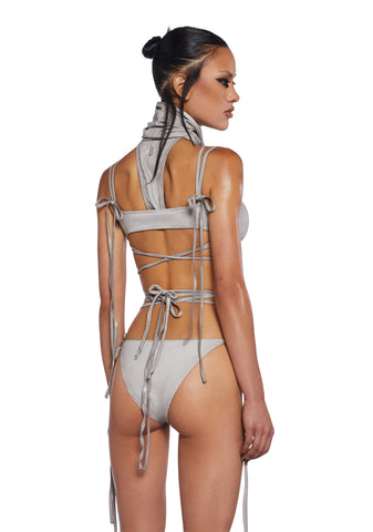 Downbeat Strappy Bleached Bodysuit