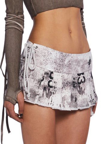 Downbeat Pleated Mini Skirt