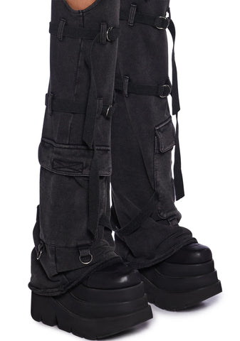 Downbeat Micro Shorts With Removable Chaps