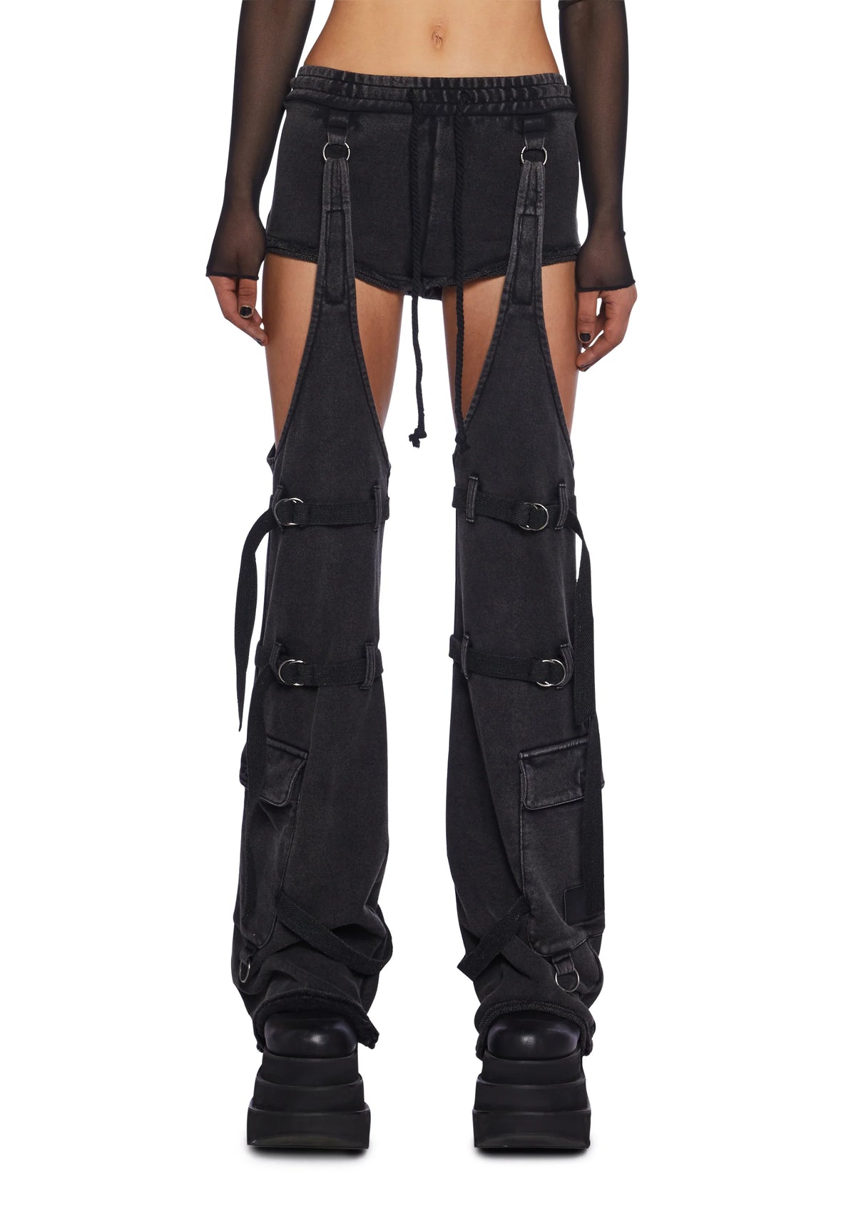 Downbeat Micro Shorts With Removable Chaps