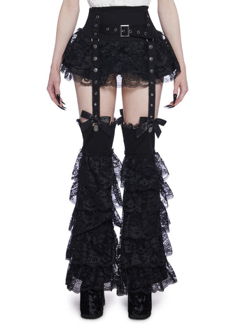 Sinister Sweetness Mini Skirt And Leg Warmers