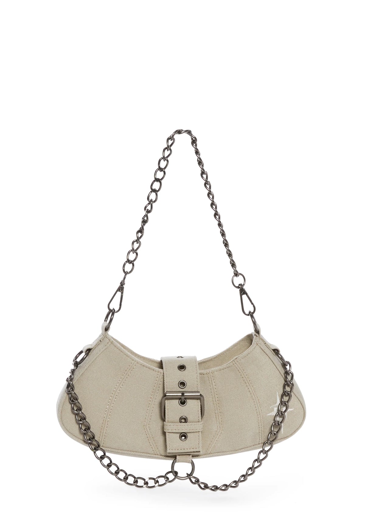 Charged Denim Shoulder Bag