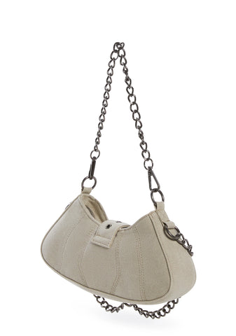 Charged Denim Shoulder Bag