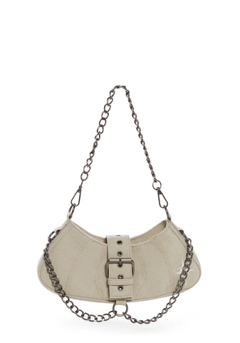 Charged Denim Shoulder Bag