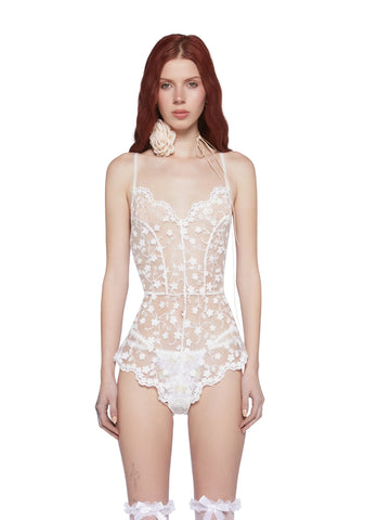 Romantic Touch Sheer Romper