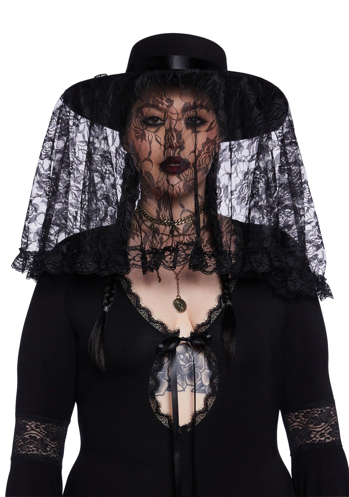 Vamp Mysteries Hat With Veil