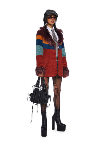 Twisted Scene Shoulder Bag - Black