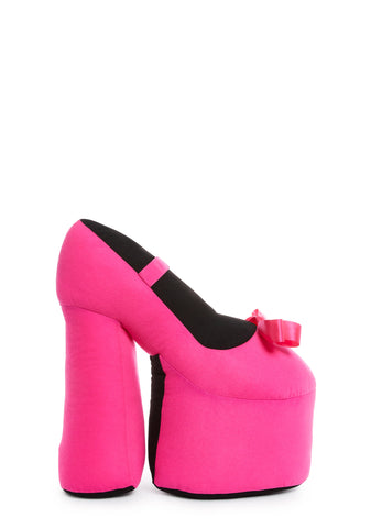 Dreamy Heels Throw Pillow