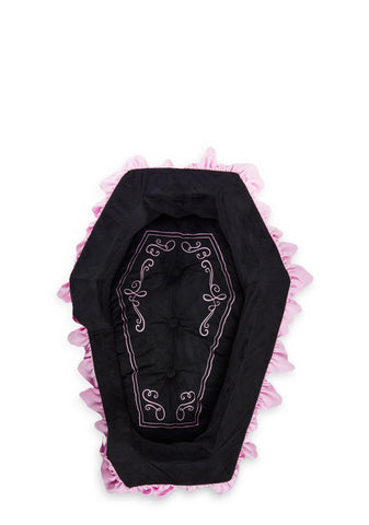 Bark N’ Bite Coffin Pet Bed - Pink