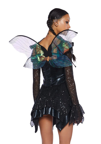 Cyber Fairy Costume Set - Black