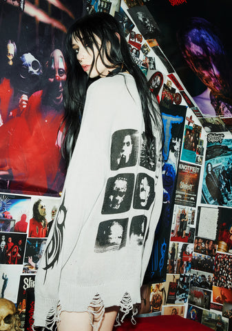 The Gray Chapter Distressed Sweater