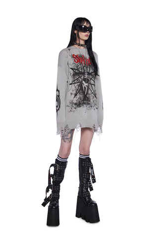 The Gray Chapter Distressed Sweater