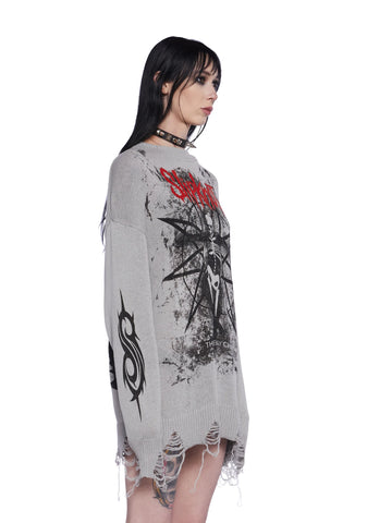 The Gray Chapter Distressed Sweater