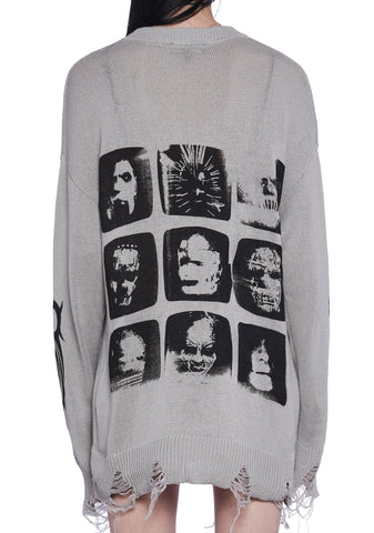 The Gray Chapter Distressed Sweater
