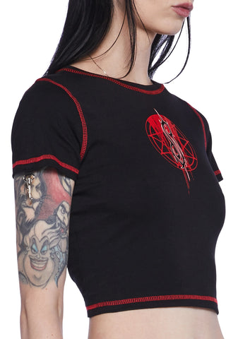 Duality Graphic Tee With Removable Sleeves