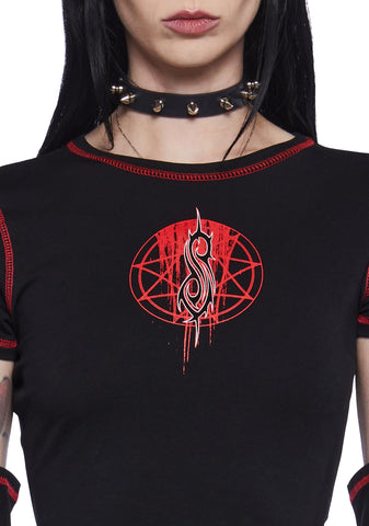 Duality Graphic Tee With Removable Sleeves