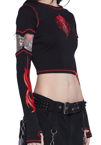 Duality Graphic Tee With Removable Sleeves