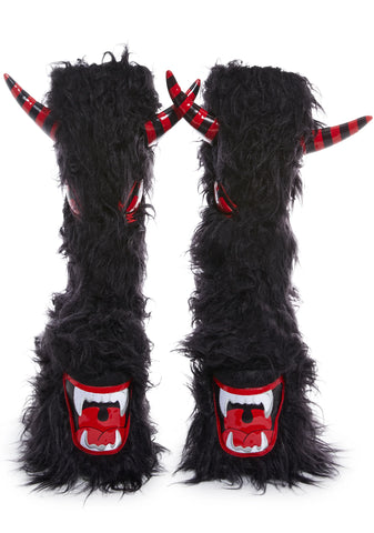 Scary Footsteps Platform Boots