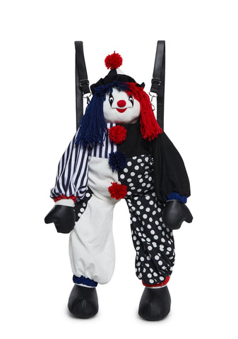 Legit Funny Clown Backpack - Black/White