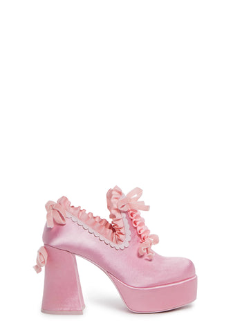 Bisou Baby Platform Heels - Pink