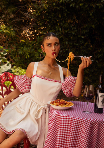 Mama Mia Apron Mini Dress