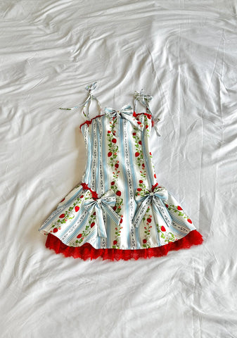 Scandal Sheet Taffeta Dress - Strawberry