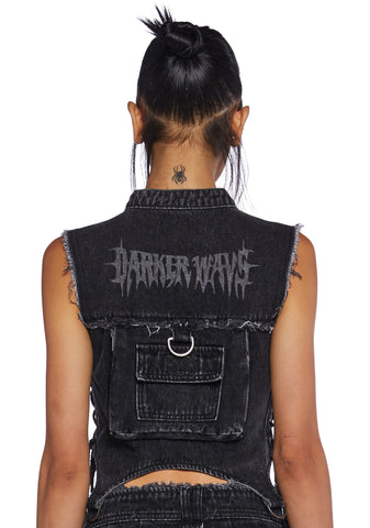 Downbeat Distressed Vest