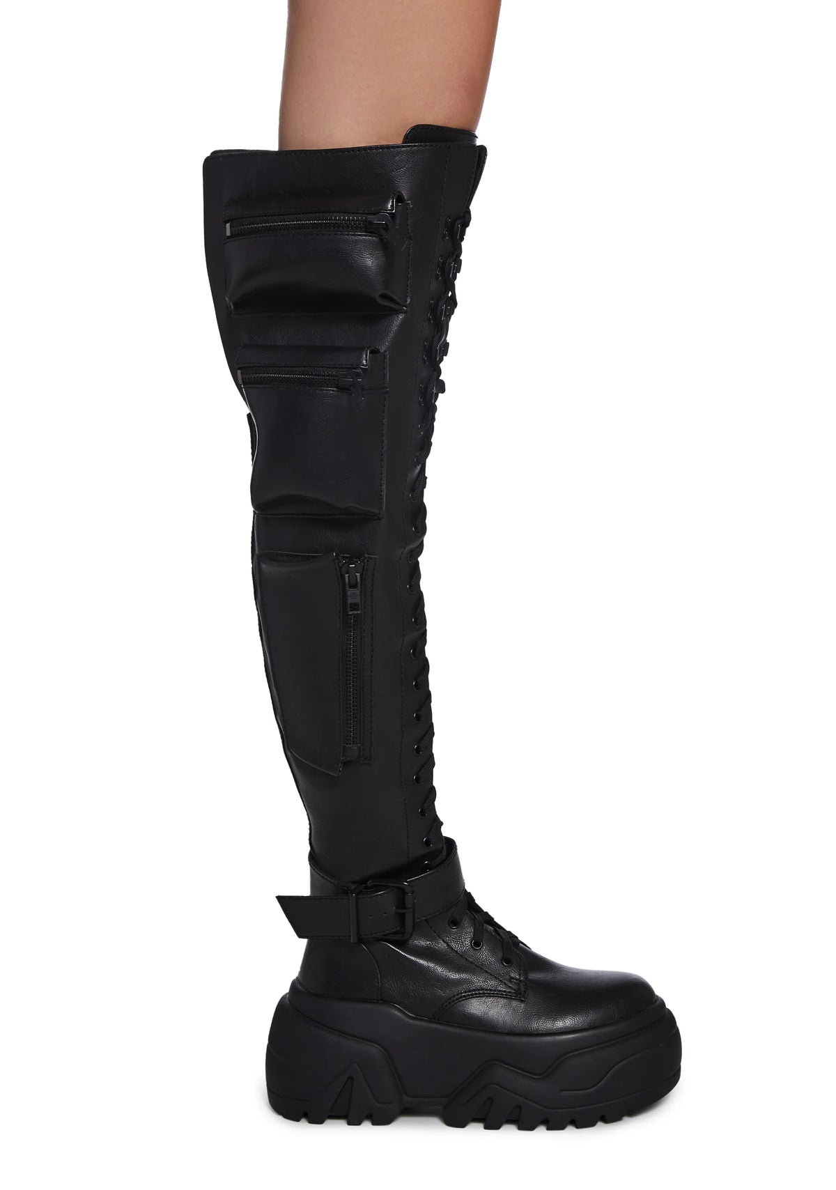 Obsidian Thigh High Boots