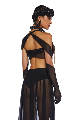 Celestial Haze Wrap Top