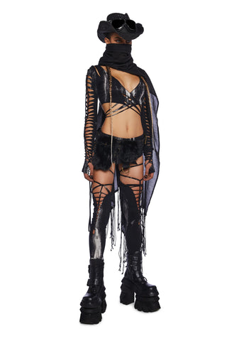 Surreal Mirage Wrap Top