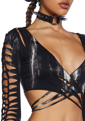 Surreal Mirage Wrap Top