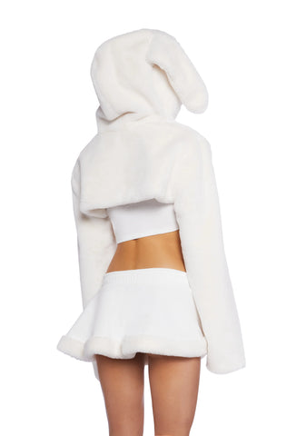 Always Late Plush Shrug