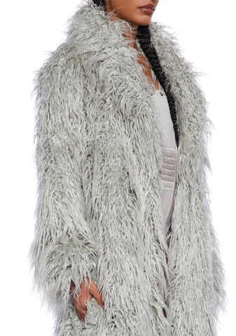 Astro Arctic Faux Fur Coat - Gray