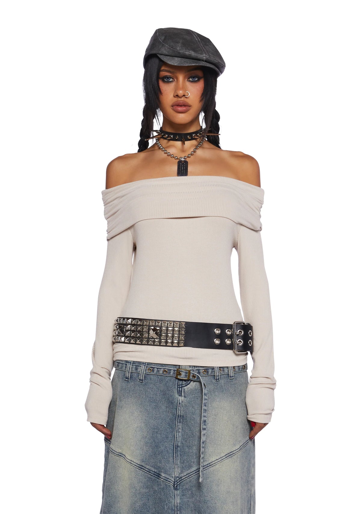 Rustic Soul Long Sleeve Top - White