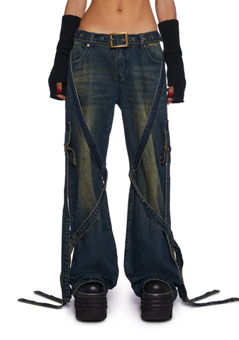 Hardcore Happiness Wide Leg Jeans