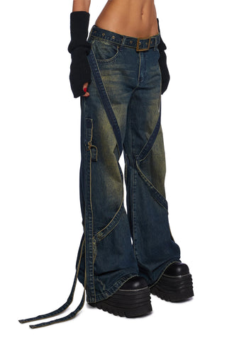 Hardcore Happiness Wide Leg Jeans