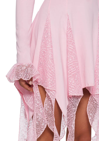 Lost In Fairyland Mini Dress - Pink