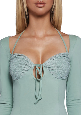 Lost In Fairyland Mini Dress - Green