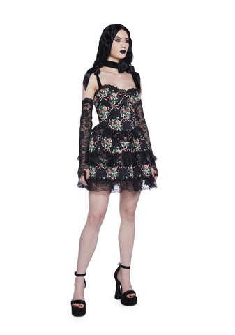 Bewitched Bloom Mini Dress