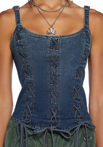 Little Miss Attitude Corset Top