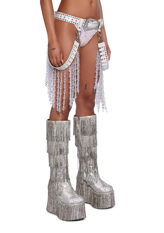 Cavern Crazy Belt And Harness - Pearl