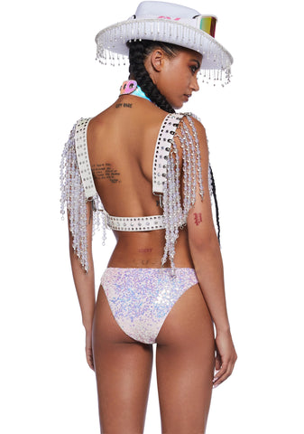 Cavern Crazy Belt And Harness - Pearl