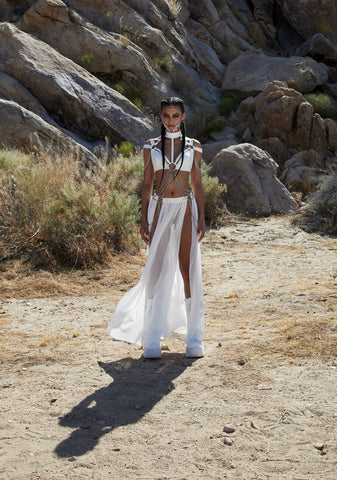 Immersed In Magic Harness Top - White