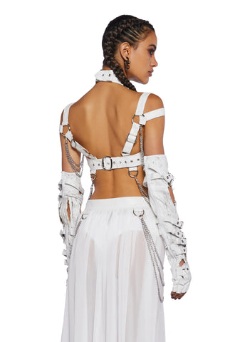 Immersed In Magic Harness Top - White